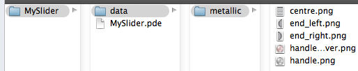 the completed slider